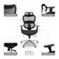 OFM™ Ergo Office Chair featuring Mesh Back and Seat with Optional Headrest, Black Thumbnail 2