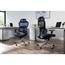 OFM Ergo Office Chair featuring Mesh Back and Seat with Optional Headrest, Blue Thumbnail 6