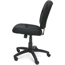 OFM Essentials Swivel Upholstered Armless Task Chair, Black Thumbnail 3