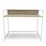 OFM Essentials Collection Computer Desk with Shelf, White with Natural Thumbnail 2