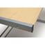 OFM Essentials Collection 60" Metal Frame L-Shaped Desk, Maple Thumbnail 8
