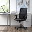 OFM Essentials Collection Mid-Back Leather Seat Office Chair with Lumbar Support, Black Mesh Thumbnail 5