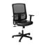 OFM Essentials Collection Mid-Back Leather Seat Office Chair with Lumbar Support, Black Mesh Thumbnail 1