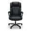 OFM™ Essentials Collection Heated Shiatsu Massage Bonded Leather Executive Chair, Black Thumbnail 6