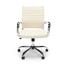 OFM™ Essentials Collection Soft Ribbed Bonded Leather Executive Conference Chair, Ivory Thumbnail 4