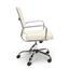 OFM™ Essentials Collection Soft Ribbed Bonded Leather Executive Conference Chair, Ivory Thumbnail 7