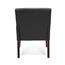 OFM Essentials Collection Bonded Leather Executive Guest Chair with Arms and Wooden Legs, Black Thumbnail 6