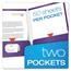 Oxford™ High Gloss Laminated Paperboard Folder, 100-Sheet Capacity, Purple, 25/Box Thumbnail 2