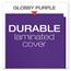 Oxford™ High Gloss Laminated Paperboard Folder, 100-Sheet Capacity, Purple, 25/Box Thumbnail 4