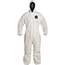 DuPont® ProShield® 10 Hooded Coveralls, Elastic Waist, Wrists and Ankles, White, Large, 25/CS Thumbnail 1