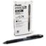 Pentel® EnerGel-X Retractable Roller Gel Pen, .7mm, Black Barrel/Ink, Dozen Thumbnail 1