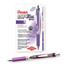 Pentel® Energel® Deluxe Retractable Gel Pens, Metal Tip, Violet Ink, Dozen Thumbnail 1