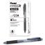 Pentel EnerGel-X Retractable Roller Gel Pen, .5mm, Black Barrel/Ink, Dozen Thumbnail 1