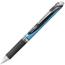 Pentel EnerGel RTX Retractable Liquid Gel Pen, .5mm, Silver/Black Barrel, Black Ink Thumbnail 1
