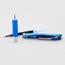 Pentel EnerGel RTX Retractable Liquid Gel Pen, .5mm, Silver/Blue Barrel, Blue Ink Thumbnail 2