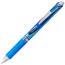 Pentel EnerGel RTX Retractable Liquid Gel Pen, .5mm, Silver/Blue Barrel, Blue Ink Thumbnail 1