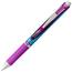 Pentel® EnerGel RTX Retractable Liquid Gel Pen, .7mm Needle Point, Black/Gray Barrel, Violet Ink, EA Thumbnail 1
