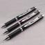 Pentel® EnerGel PRO Pigment Gel Pen, 0.7 mm, Black Barrel/Ink, 3/PK Thumbnail 2
