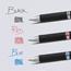 Pentel EnerGel PRO Pigment Gel Pen, 0.7 mm, Black Barrel, Blue Ink, 3/PK Thumbnail 4