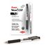 Pentel WOW! Retractable Gel Pen, .7mm, Translucent Barrel, Black Ink, Dozen Thumbnail 1