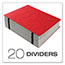 Pendaflex PressGuard Expanding Desk File, A-Z, Letter Size, Acrylic-Coated, Red Thumbnail 5