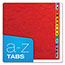 Pendaflex PressGuard Expanding Desk File, A-Z, Letter Size, Acrylic-Coated, Red Thumbnail 4
