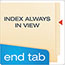 Pendaflex® Laminate Spine Shelf File Folder, Straight Tab, 11 pt Manila, Letter, 100/Box Thumbnail 6