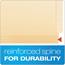 Pendaflex® Laminate Spine Shelf File Folder, Straight Tab, 11 pt Manila, Letter, 100/Box Thumbnail 7