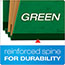 Pendaflex Six-Section Colored Classification Folders, Letter, Green, 10/Box Thumbnail 4