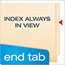Pendaflex® Laminated Spine End Tab Folder with 2 Fastener, 11 pt Manila, Letter, 50/Box Thumbnail 7