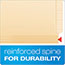 Pendaflex® Laminated Spine End Tab Folder with 2 Fastener, 11 pt Manila, Letter, 50/Box Thumbnail 5