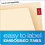 Pendaflex® Laminated Spine End Tab Folder with 2 Fastener, 11 pt Manila, Letter, 50/Box Thumbnail 4