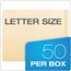 Pendaflex Laminated Spine End Tab Folder with 2 Fastener, 11 pt Manila, Letter, 50/Box Thumbnail 13