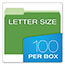 Pendaflex® Colorful File Folders, 1/3 Cut Top Tab, Letter, Assorted Colors, 100/Box Thumbnail 3