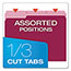 Pendaflex® Colored File Folders, 1/3 Cut Top Tab, Letter, Burgundy/Light Burgundy, 100/Box Thumbnail 6