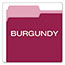 Pendaflex® Colored File Folders, 1/3 Cut Top Tab, Letter, Burgundy/Light Burgundy, 100/Box Thumbnail 4