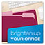 Pendaflex® Colored File Folders, 1/3 Cut Top Tab, Letter, Burgundy/Light Burgundy, 100/Box Thumbnail 2