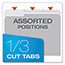 Pendaflex® Colored File Folders, 1/3 Cut Top Tab, Letter, Gray/Light Gray, 100/Box Thumbnail 6