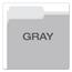 Pendaflex Colored File Folders, 1/3 Cut Top Tab, Letter, Gray/Light Gray, 100/Box Thumbnail 4