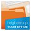 Pendaflex® Colored File Folders, 1/3 Cut Top Tab, Letter, Orange/Light Orange, 100/Box Thumbnail 6