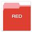 Pendaflex® Colored File Folders, 1/3 Cut Top Tab, Letter, Red/Light Red, 100/Box Thumbnail 4