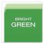 Pendaflex® Colored File Folders, Straight Cut, Top Tab, Letter, Green/Light Green, 100/Box Thumbnail 4