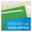 Pendaflex® Colored File Folders, Straight Cut, Top Tab, Letter, Green/Light Green, 100/Box Thumbnail 6