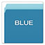 Pendaflex® Colorful File Folders, Straight Cut, Top Tab, Letter, Blue/Light Blue, 100/Box Thumbnail 4