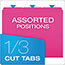Pendaflex Glow File Folders, 1/3 Cut Top Tab, Letter, Assorted Colors, 24/Box Thumbnail 4