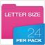 Pendaflex Glow File Folders, 1/3 Cut Top Tab, Letter, Assorted Colors, 24/Box Thumbnail 10