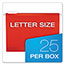 Pendaflex® Reinforced Hanging Folders, 1/5 Tab, Letter, Assorted, 25/Box Thumbnail 4
