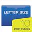 Pendaflex Expanding File Jackets, Letter, Poly, Blue/Green/Purple/Red/Yellow, 10/Pack Thumbnail 8