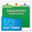 Pendaflex® DoubleStuff File Folders, 1/3 Cut, Letter, Assorted, 50/Pack Thumbnail 6