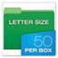 Pendaflex® DoubleStuff File Folders, 1/3 Cut, Letter, Assorted, 50/Pack Thumbnail 2